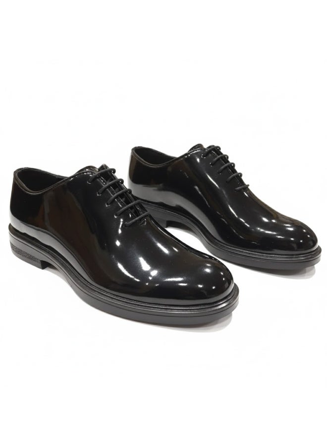 جزمه رجالي فرنيه برباط مع نعل رابر مقاوم للانزلاق - متوفر بمختلف المقاسات - لون اسود - Image 2