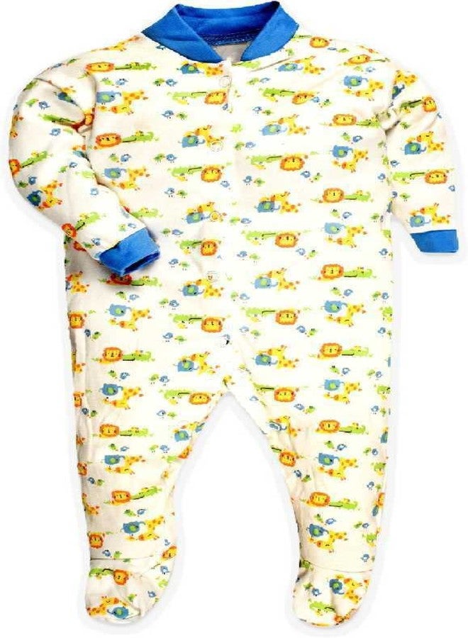 TiniBerry Baby Long Sleeve Cotton Full Body Sleep Suit, Romper for Boys and Girls Set of 3 (0-3 Months, Light Blue) - Image 4