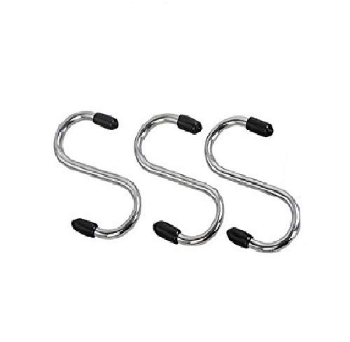 KAAS Stainless Steel Thick S Shape Heavy Duty Type S Hook Hanger Hooks Organizer for Hanging Accessories Pack of 3Size 12cm - Image 2