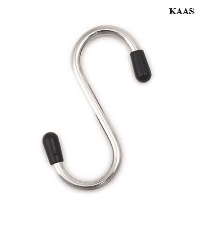 KAAS Stainless Steel Thick S Shape Heavy Duty Type S Hook Hanger Hooks Organizer for Hanging Accessories Pack of 3Size 12cm - Image 4