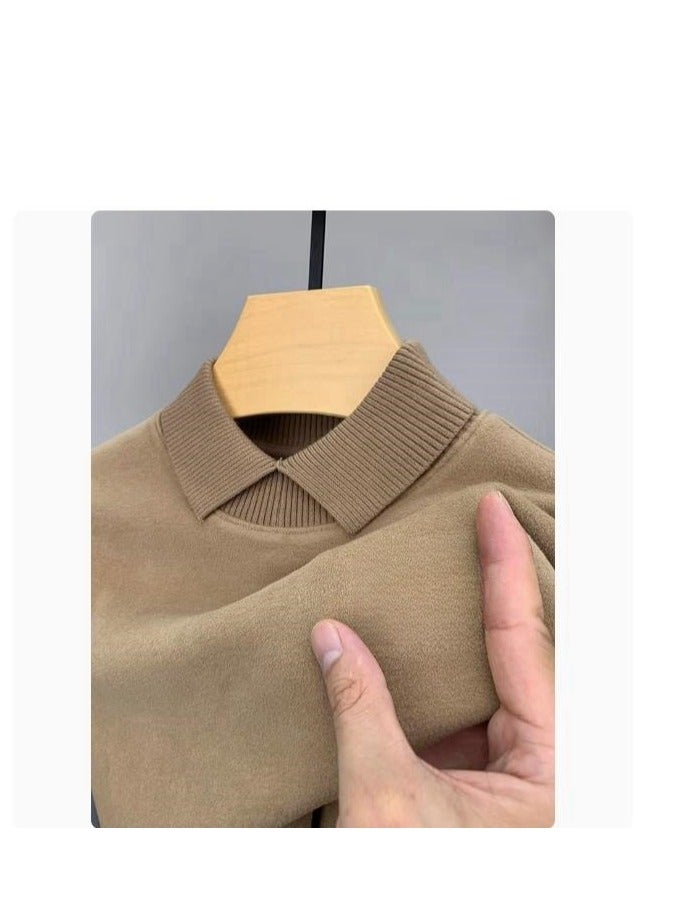 Men's Loose Oversized Hoodie Base Shirt - Image 1