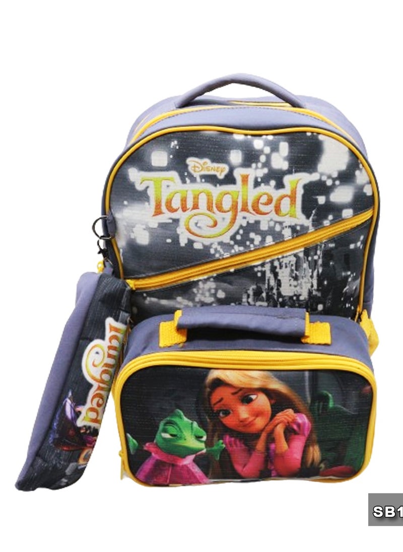Gharibo Bags School backpack with lunch bag Size 15 Rapunzel  - Image 1