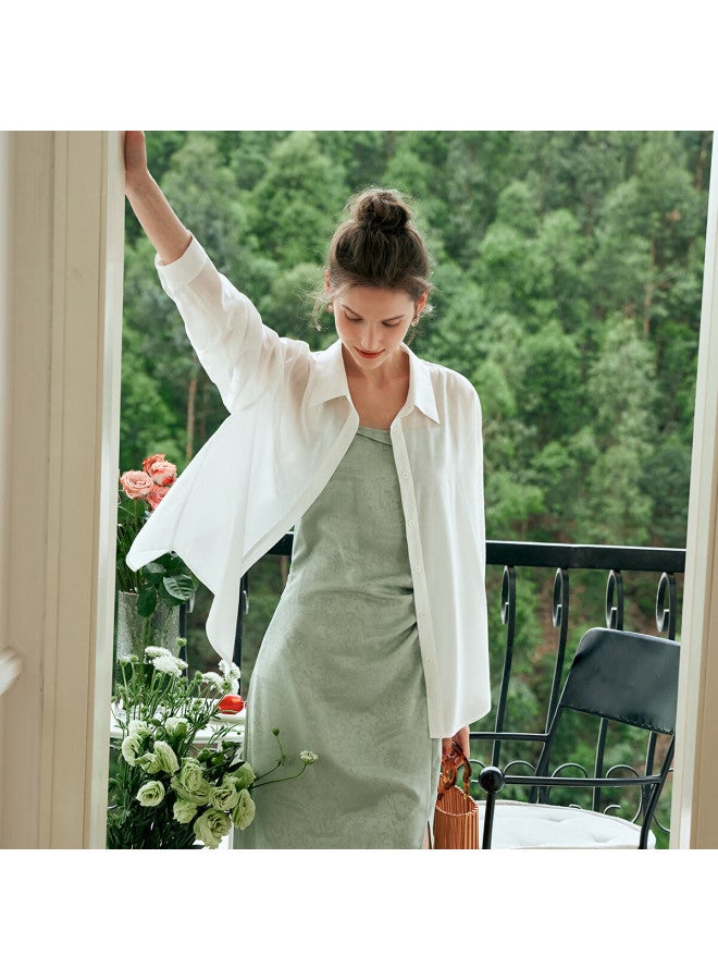 Olrain Lazy Style Lightweight Shirt Summer Women'S Sunscreen Loose Sun Protection Shirt Top Air-Conditioned Shirt Blue Xl - Image 2