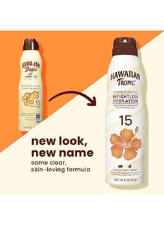 Hawaiian Tropic Weightless Hydration Clear Spray Spf 15 170Gm (6Oz)  - Image 3