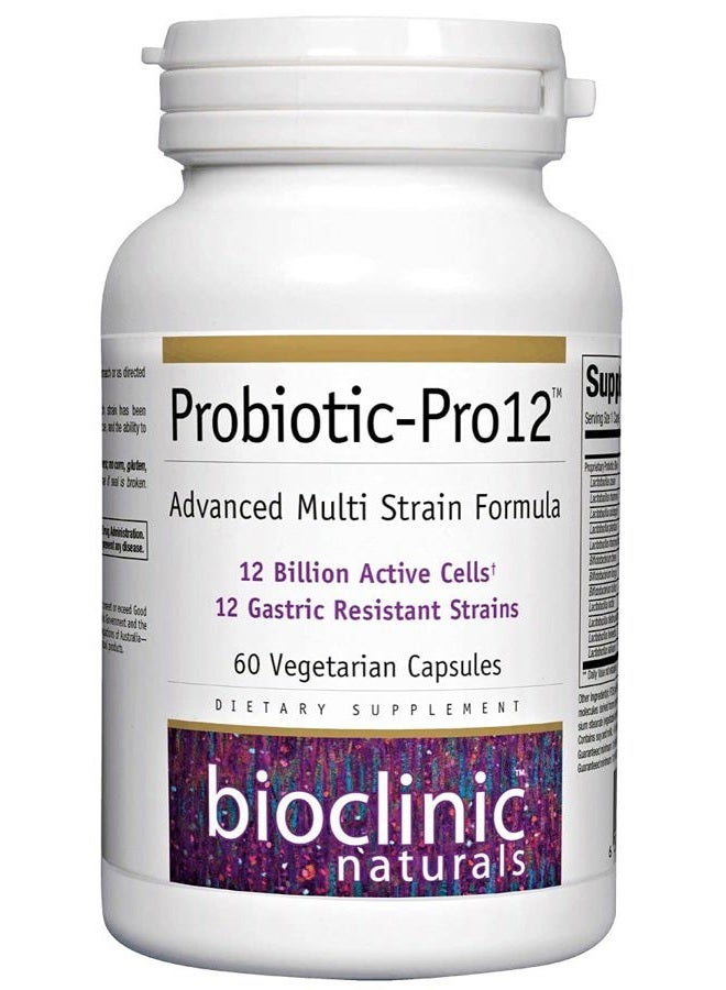 Chom Bioclinic Naturals - Probiotic-Pro 12 60 vcaps - Image 1