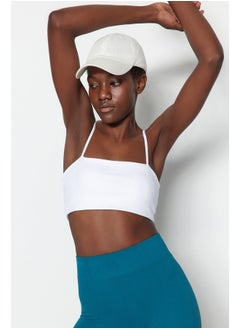 trendyol Knitted Sports Bra with White Medium Support/Styling Rope Strap THMSS23SS00024  - Image 4