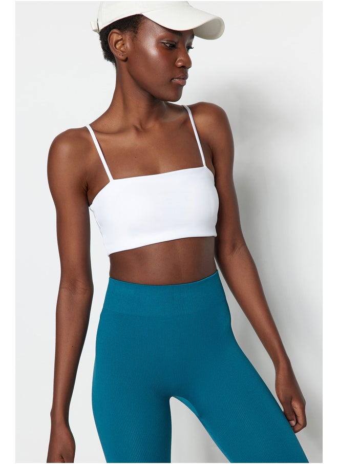 trendyol Knitted Sports Bra with White Medium Support/Styling Rope Strap THMSS23SS00024  - Image 3