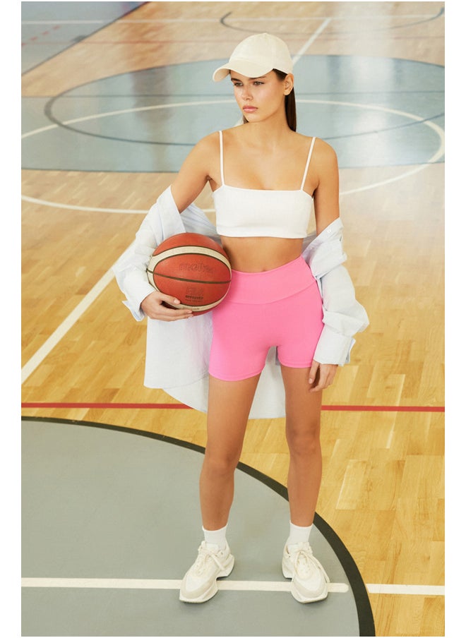 trendyol Knitted Sports Bra with White Medium Support/Styling Rope Strap THMSS23SS00024  - Image 1