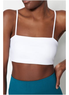 trendyol Knitted Sports Bra with White Medium Support/Styling Rope Strap THMSS23SS00024  - Image 2