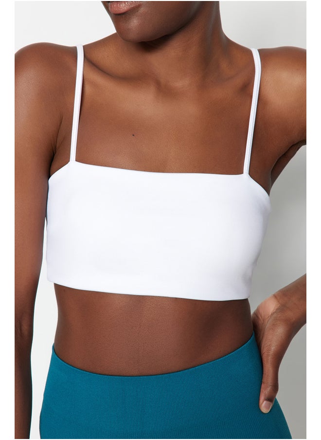 trendyol Knitted Sports Bra with White Medium Support/Styling Rope Strap THMSS23SS00024  - Image 2