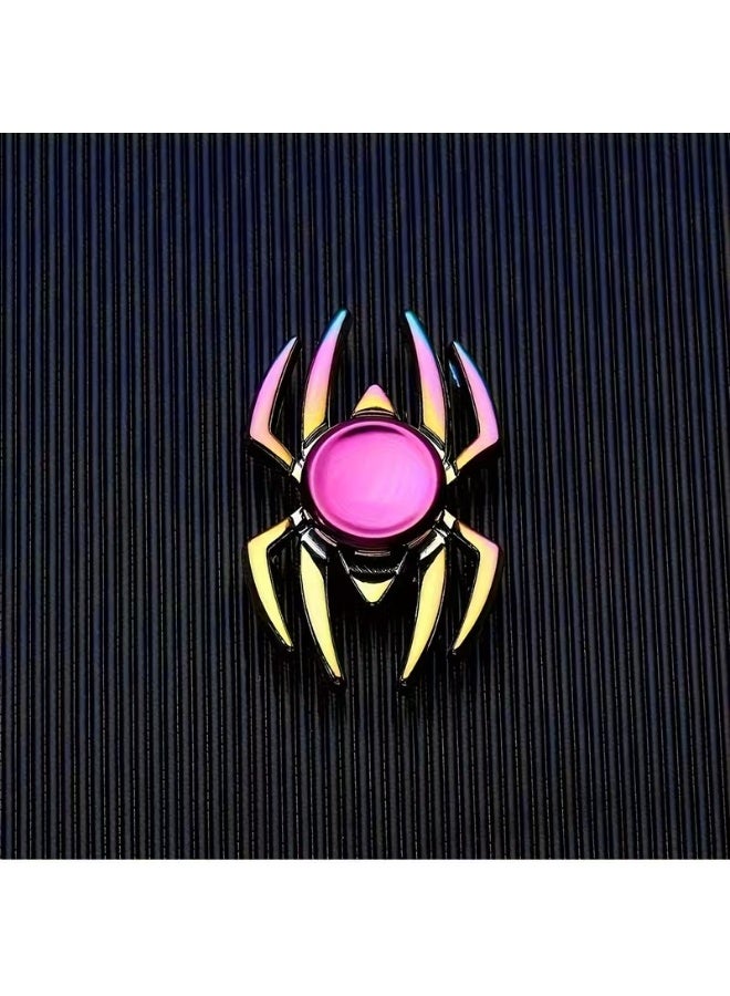 Goolsky Colorful Spider-Shaped Metal Spinner Toy for Youngsters Ages 3-6 - Durable Sensory Fidget Toy with Iridescent Finish - Ideal for Relax, Party Favors, Birthday Gifts & Educational Prizes, Kid Toys - Image 4