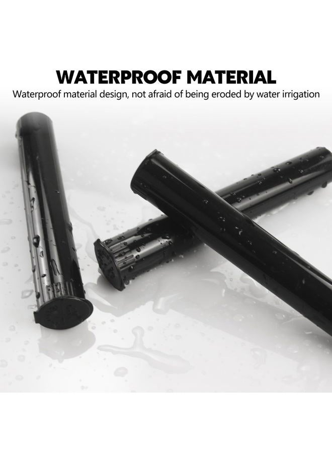 BOROLA 116mm 16pcs Waterproof Smell-Proof Cigarette Storage Tubes Squeeze Bottles with Caps Airtight Sealing Plastic Container Protect Pre-Roll Cigarettes Cigarillos (Black) - Image 3