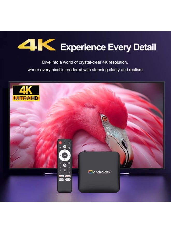 Smart TV Box  Android 14.0 4K BT Google Voice Remote Media Player Home Android Set Top Box - Image 4
