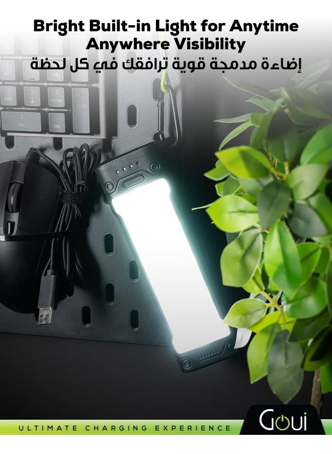 جوي بنك طاقة تورش بقدرة 20,000mAh مع مصباح يدوي مدمج – شاحن محمول عالي السعة لشحن الأجهزة في نفس الوقت، متوافق مع الهواتف الذكية، والأجهزة اللوحية، وأجهزة GPS، وأجهزة البلوتوث، والمزيد – تصميم مريح ومدمج للطاقة أثناء التنقل في أي وقت وأي مكان 20000 mAh - Image 4