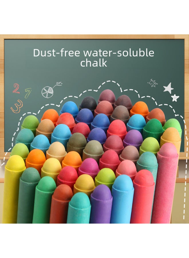 Colorful Water-soluble Chalk Non-dirty Hand Dust-free Chalk Children Graffiti Teacher Class Chalk Color Dust-free - Image 2
