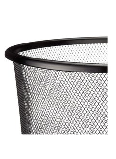 Maxi 6-Piece Metal Mesh Waste Bin Large 18 Litre Capacity Black  - Image 3