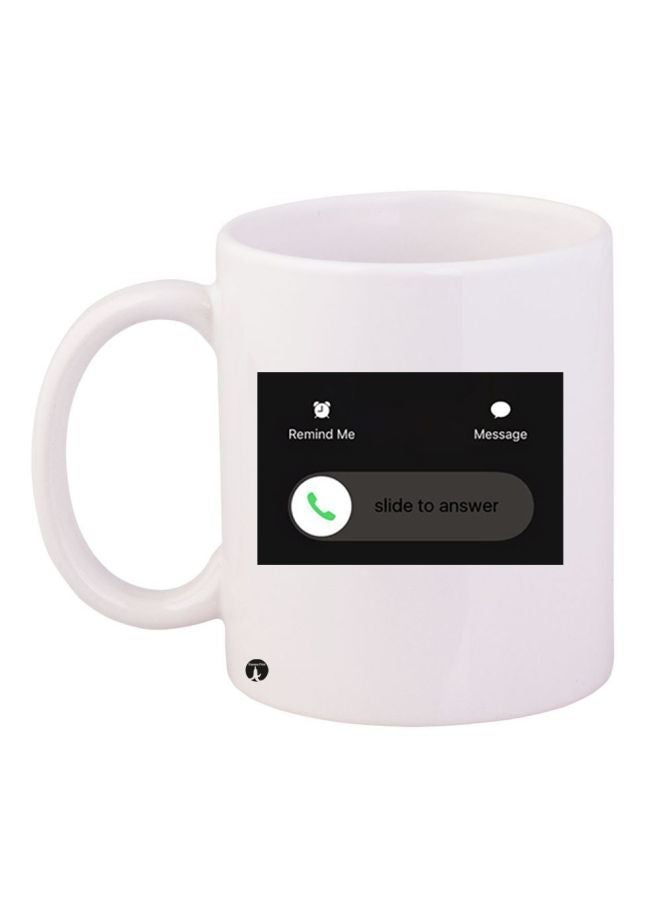 iPhone Themed Coffee Mug White/Grey/Green 11ounce