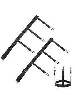 Muyixin Shirt Stays Shirt Stays Holder Straps for Mens Non-slip Adjustable Elastic Shirt Garter with Locking Clamps  - Image 2