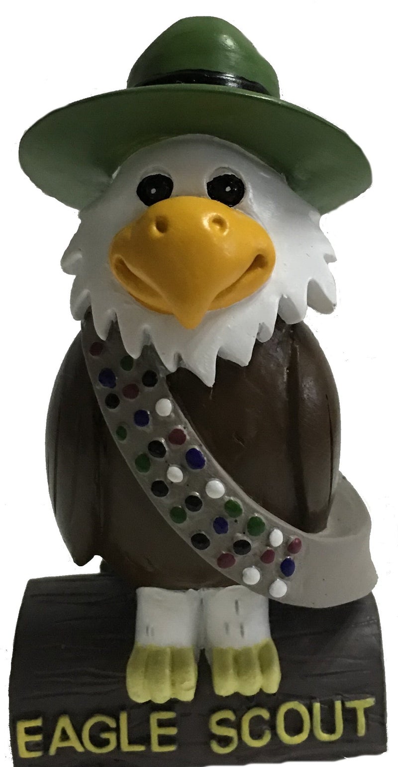 Aquinas Eagle â€“ Scout Desk Ornament Present â€“ Hand Painted Resin Statue â€“ Scout Recognition Gift for Court of Honor or Eagle Ceremony - Image 1