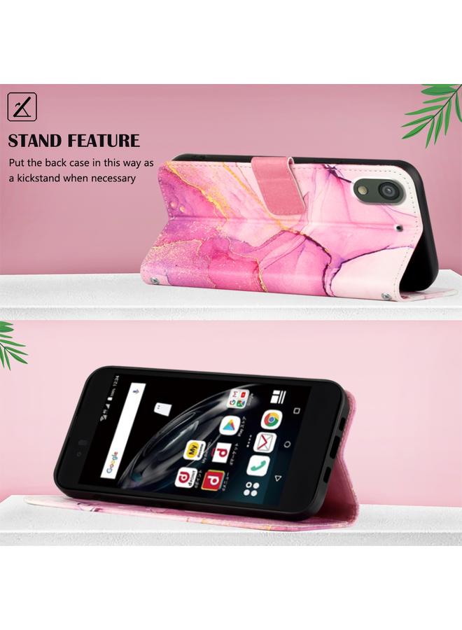 Zaboon Case For Fujitsu Arrows Be F-04K PT003 Marble Pattern Flip Leather Phone Case - Image 3