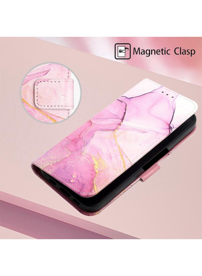 Zaboon Case For Fujitsu Arrows Be F-04K PT003 Marble Pattern Flip Leather Phone Case - Image 5