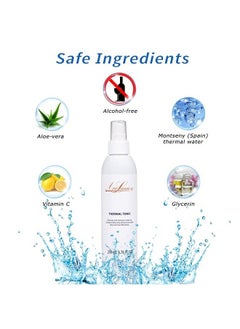 Ane Lumiere Chemical Peel Prep Solution Toner for Face After Peel Moisturizer with Thermal Water from Spain Aloe Vera Vitamin C Glycerin Hydrating Toner for Face 6.76 fl oz 200 ml [Ane Lumiere]  - Image 2