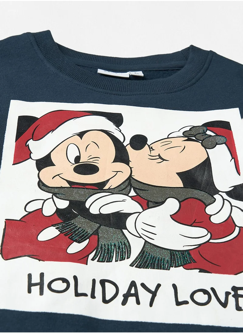 NAME IT Kids Mickey Minnie Sweatshirt