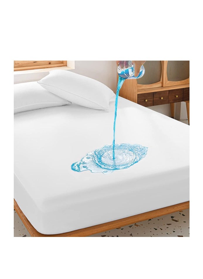 Bliss Casa Bliss Casa - Premium 100% Waterproof Mattress Protector - Pad Cover Breathable, and Hypoallergenic Ultra Soft Fitted Bed Protector 