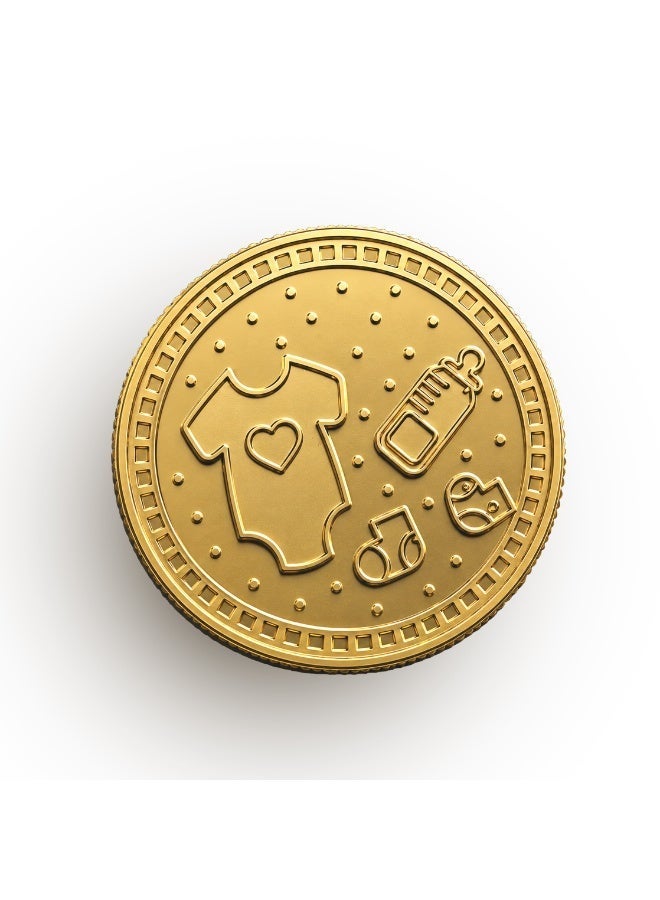 RG REFINERY Rafmoh Bullion 1 Gram 24k Gold Coin with Welcome Little One Design - 1 Gram Gold Coin 24KT 999.9 Purity - Image 2