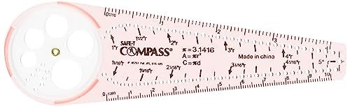 Learning Resources SAFE-T Compass, Orange, Blister Card, Classroom Safety Compass, Geometric Tracer, Ages 8+ - Image 4