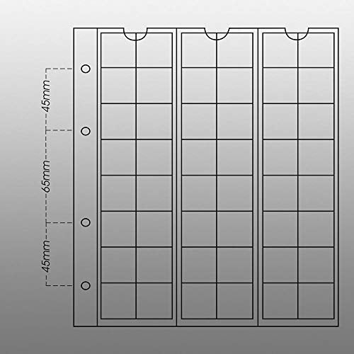 Prophila Collection 10 Numismatic Prophila Coin Sheets, 48 Pockets up to 17 mm Diameter - Image 3