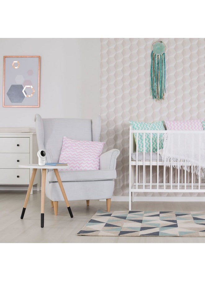 hubble connected Hubble View Pro Twin 5" Video Baby Monitor with Camera and Audio, NightVision Baby Monitor with 2 Cameras Split Screen & Pan Tilt Zoom; 2Way Talk, Lullabies & Room Temp Sensor, Baby Monitor no WiFi  - Image 1