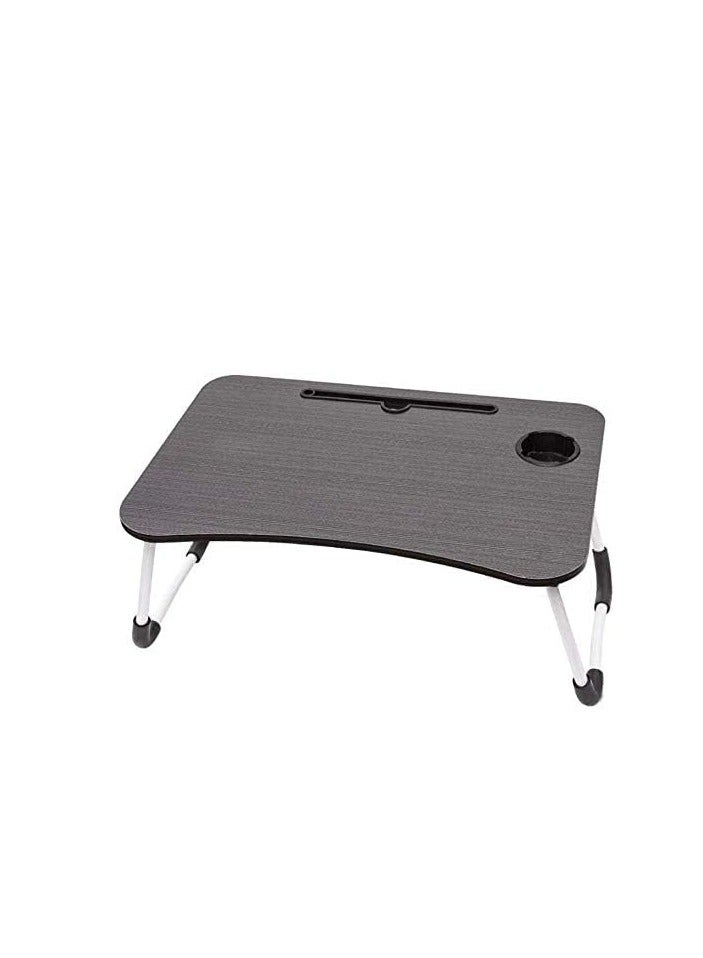 طاولة لابتوب قابلة للطي مع حامل أكواب 60 x 28 x 40سم متعدد الألوان