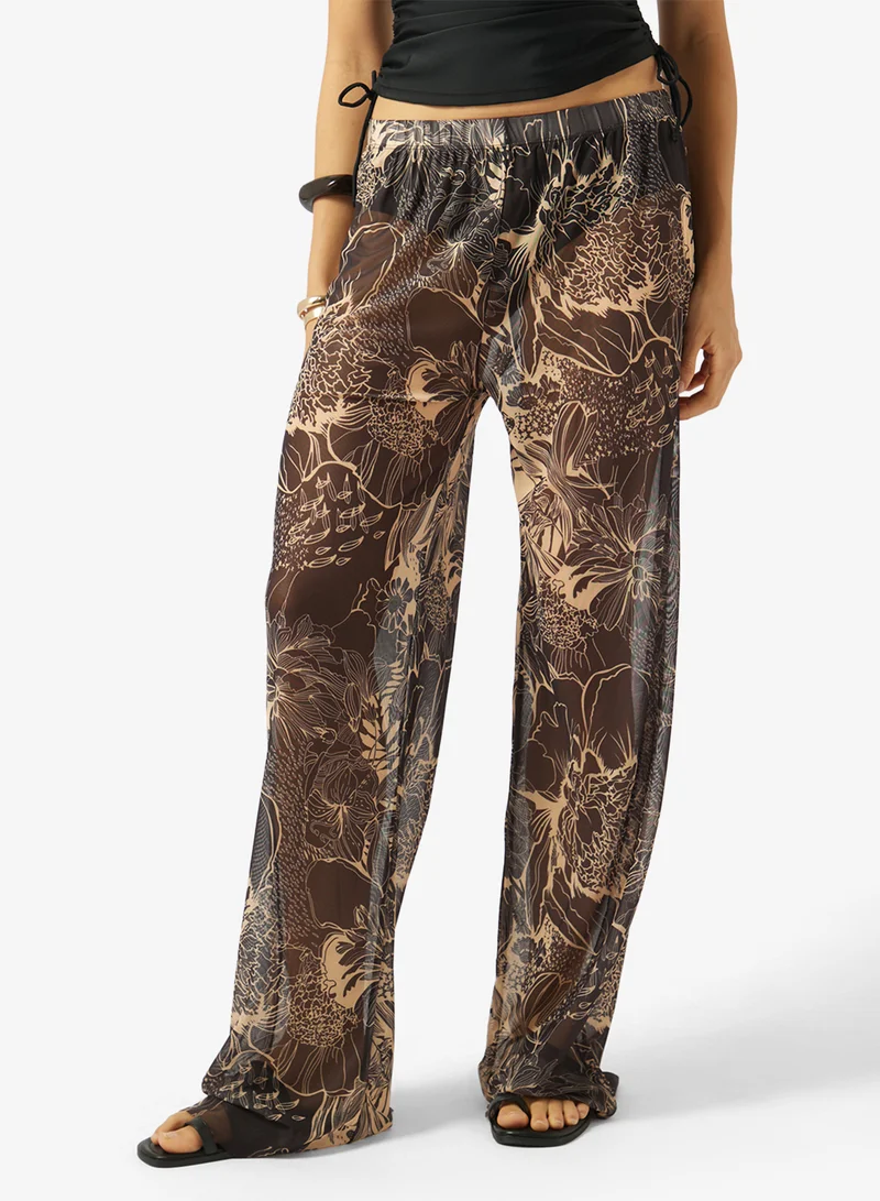 Soleira Printed Sheer Beach Pant