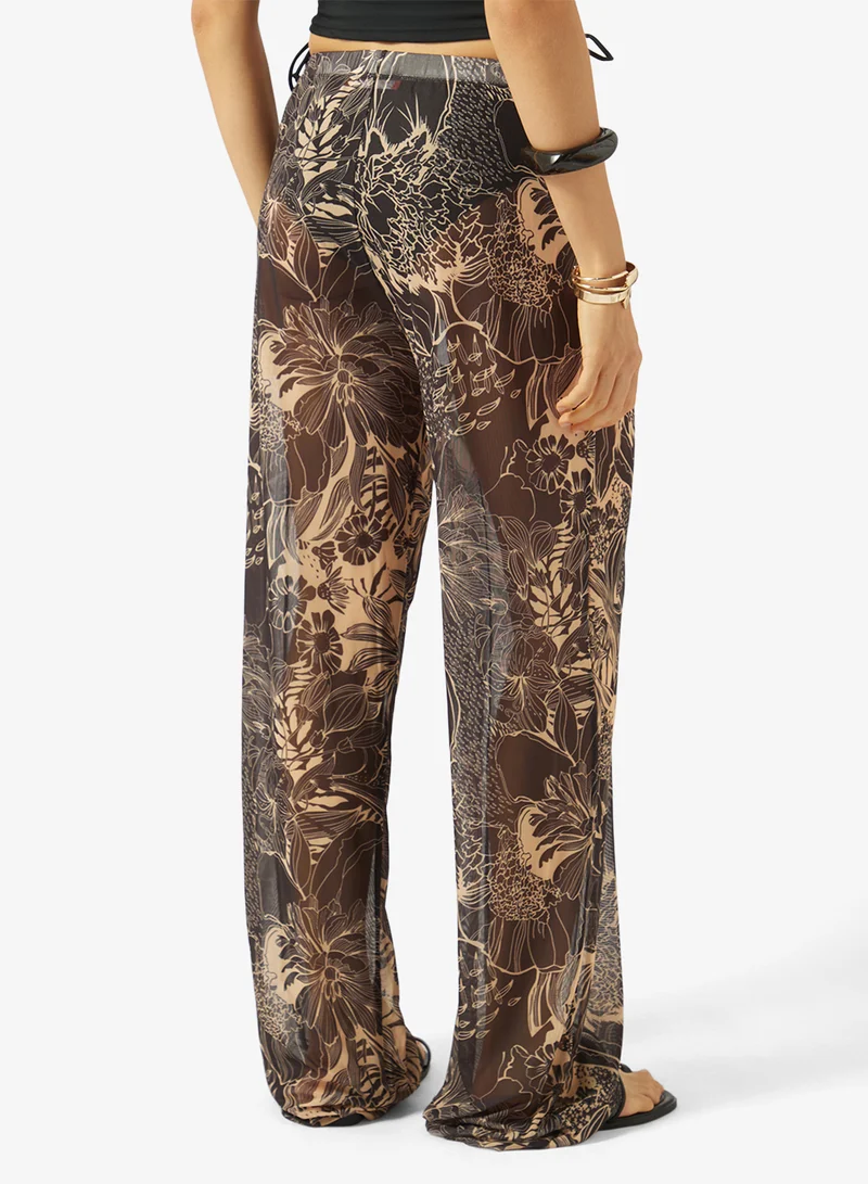 Soleira  Printed Sheer Beach Pant for Women | Best Price UAE