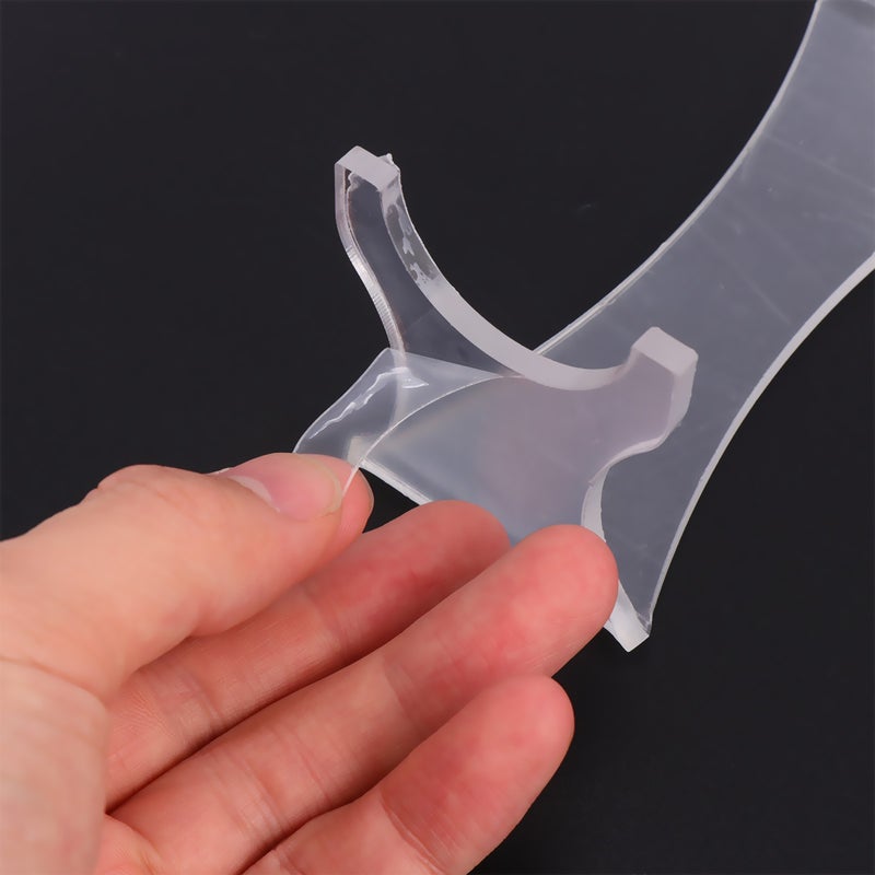 2pcs Storage Rack Display Stand Shelf Transparent Holder Organizer for Home Shop - Image 4