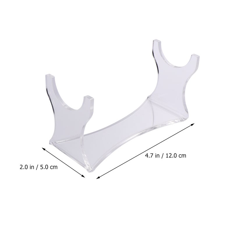 2pcs Storage Rack Display Stand Shelf Transparent Holder Organizer for Home Shop - Image 5