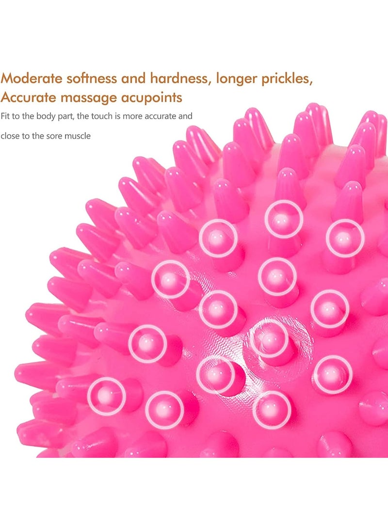 FAYET 3-Piece Massage & Hand Therapy Ball Set, Spiky Deep Tissue Trigger Point Ball, Soft and Firm Grip Strength Stress Balls for Hand Exercise - Image 2