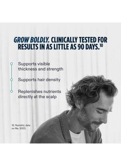 NUTRAFOL Nutrafol Men's Hair Serum, Clinically Tested to Support Visibly Thicker Hair and Scalp Coverage, Lightweight and Non-Greasy, for Daily Use - 30mL, 1 Bottle  - Image 2