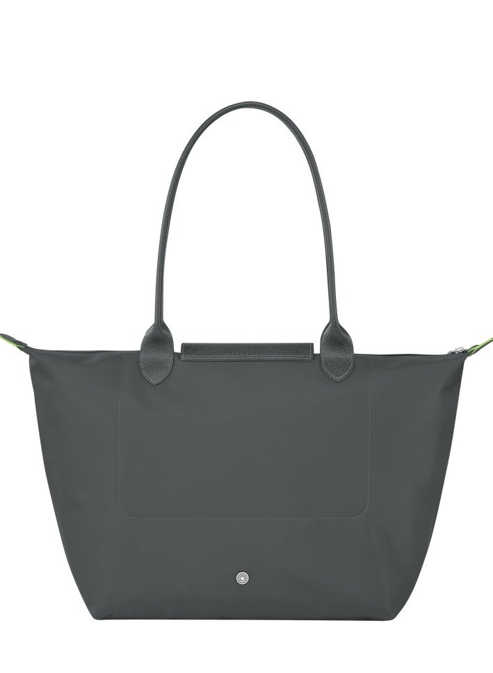 Longchamp Le Pliage Large Graphite Grey Shoulder Strap  Women's Eco-Friendly Fashionable and Versatile Large Cosmetic Bag, Handbag, Shoulder Bag - Image 4