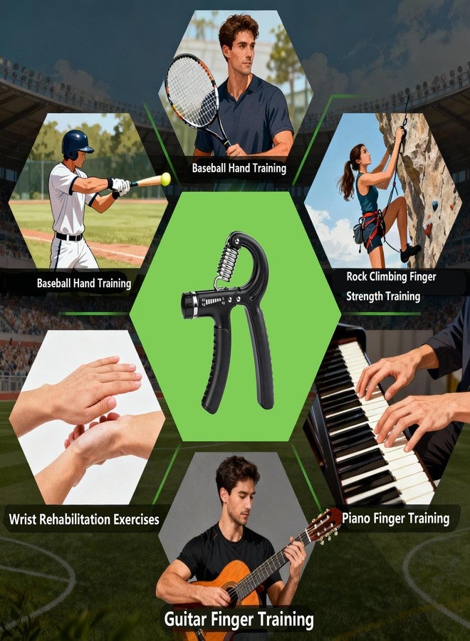 Ortarco Hand Grip Strength Trainer Kit, 5 Pack Forearm Gripper Strengthener Adjustable Resistance, Hand Strengthening Devices - Image 2