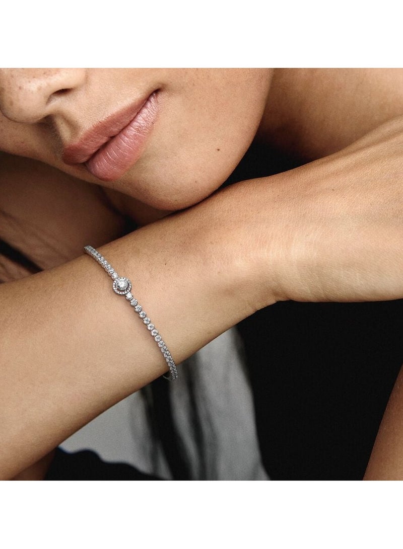 Pan Home Moment Sparkling Halo Tennis Bracelet - Image 2