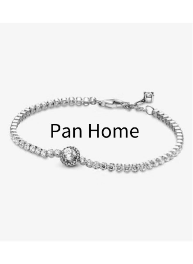 Pan Home Moment Sparkling Halo Tennis Bracelet - Image 1