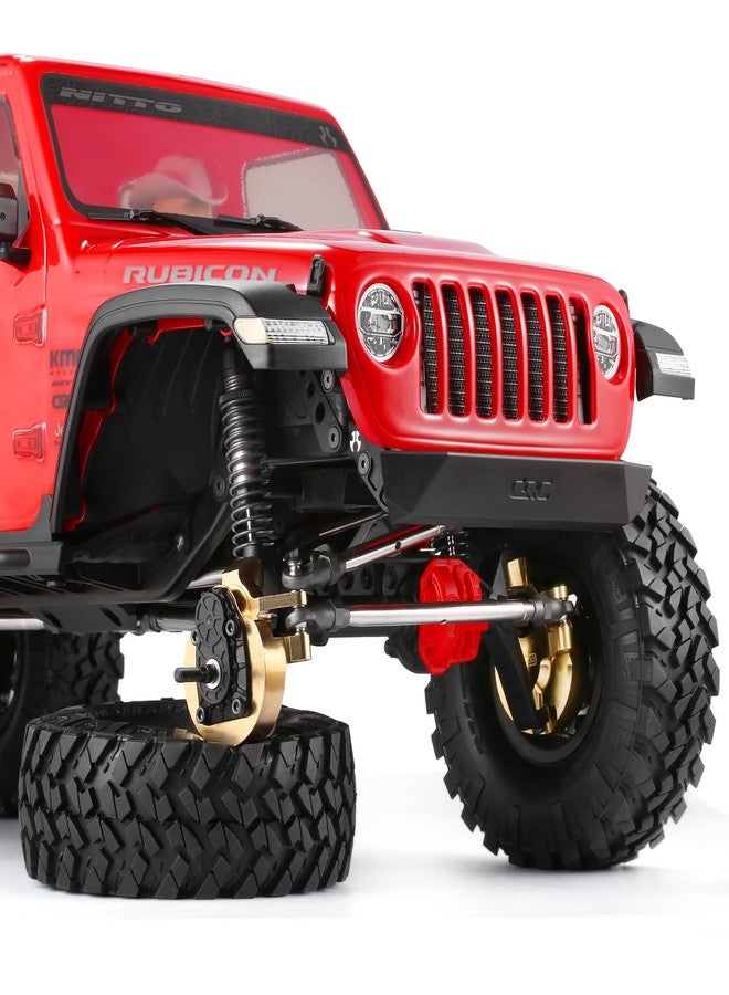 COOWOO Brass RC Steering Knuckles, 6.7oz Inner Portal Covers Front Steering Knuckles Upgrade Parts for 1/10 SCX10 III or Capra UTB10 RC Trucks - Set of 2(Golden) - Image 5