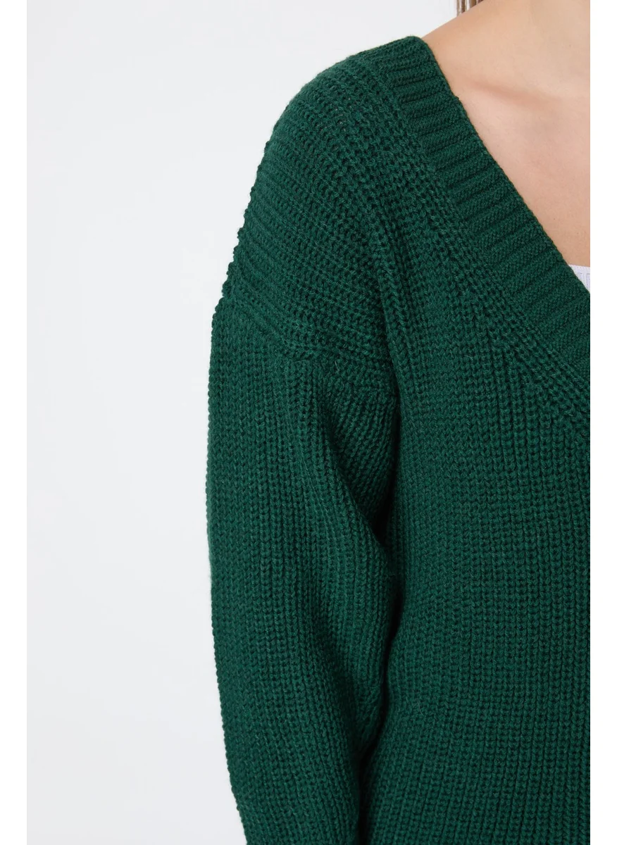 Tofisa 23705-ZUMRUT Knitwear Cardigan