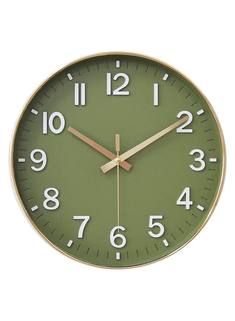 YelaJoy 12inch Silent Wall Clocks Battery Operated Clock, Quartz Movement Non-ticking Wall Clock for Home Office Decor  - Image 1