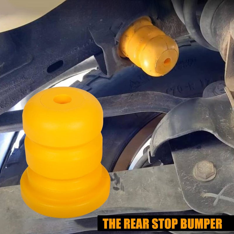 RANSOTO Two Control Arm Bumpers and Two Control Rear Axle Bumpers Replace 15153958 905-208 15039397 Compatible with Chevy Silverado Suburban Avalanche GMC Yukon Bump Stop - Image 4