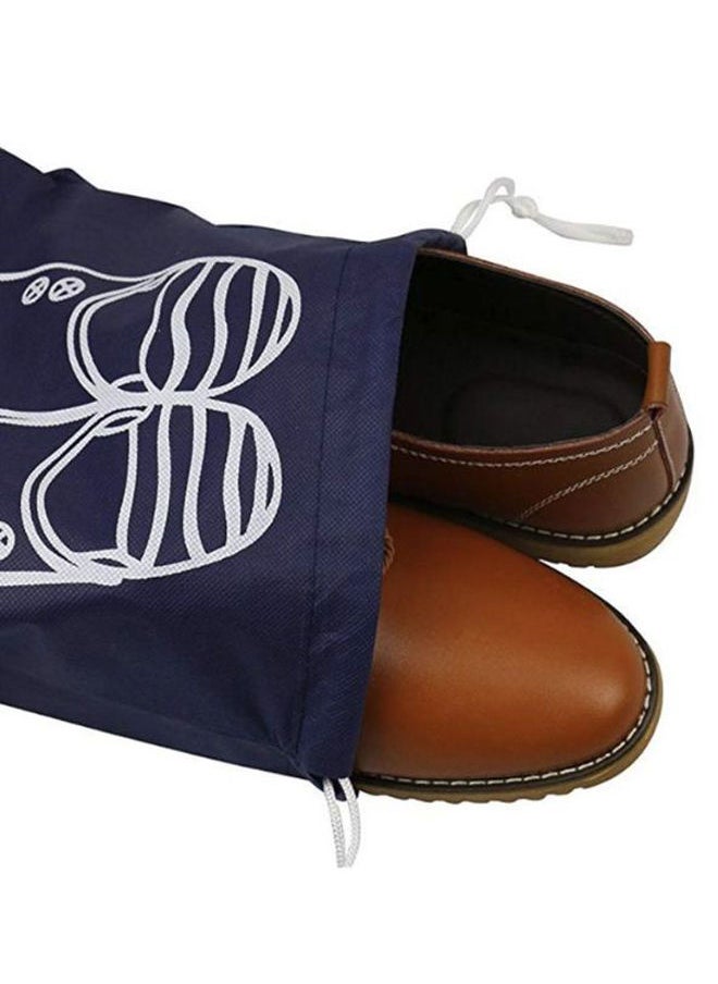 NIBEMINENT 2-Piece Waterproof Travel Shoe Bag Set Blue  - Image 3