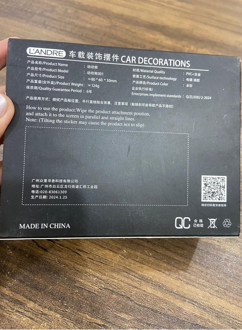 Car Decor Teddy Bear - Modern and Fun Style