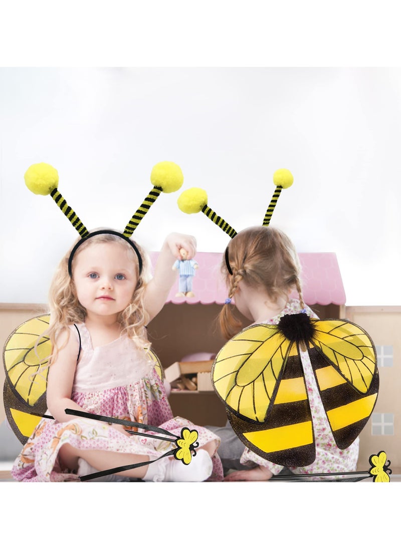SYOSI - Bumble Bee Costume for Kids Bumblebee Dress Up for Party Supplies with Wings and Headband Carnival Stage Performance Role Playing Toddler Girl Boys - Image 1